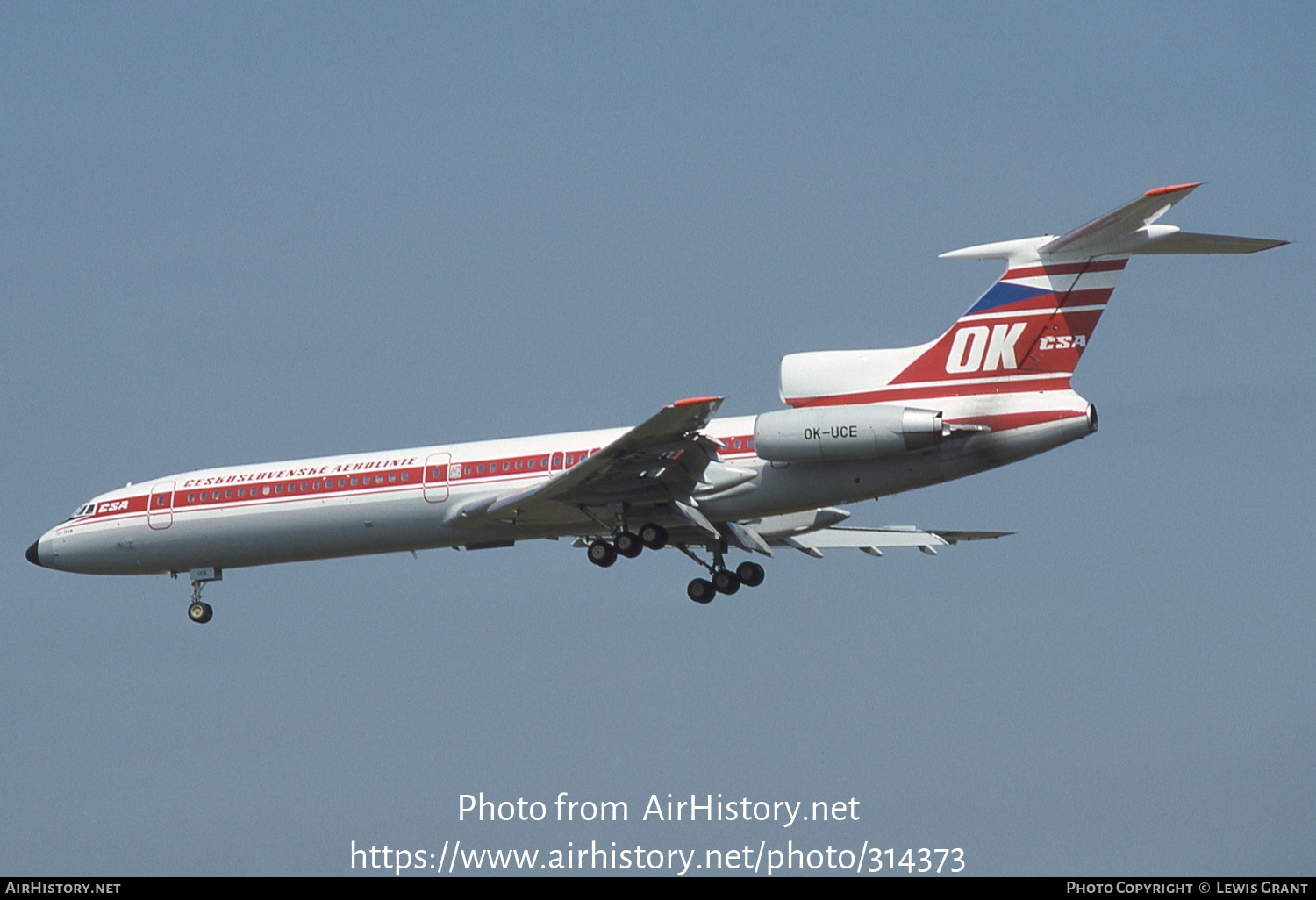 Aircraft Photo of OK-UCE | Tupolev Tu-154M | ČSA - Československé Aerolinie - Czechoslovak Airlines | AirHistory.net #314373