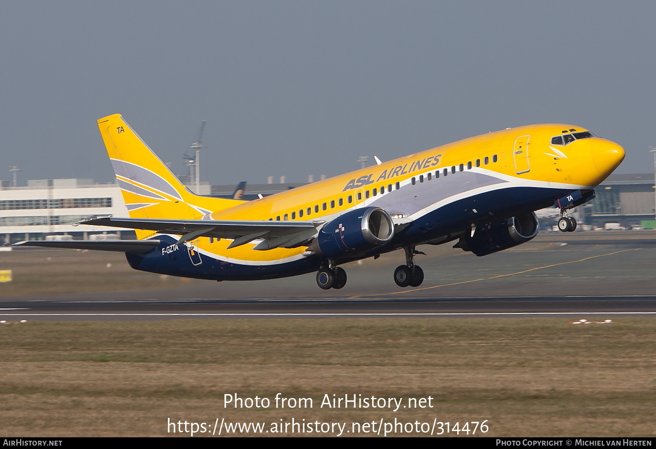 Aircraft Photo of F-GZTA | Boeing 737-33V(QC) | ASL Airlines | AirHistory.net #314476