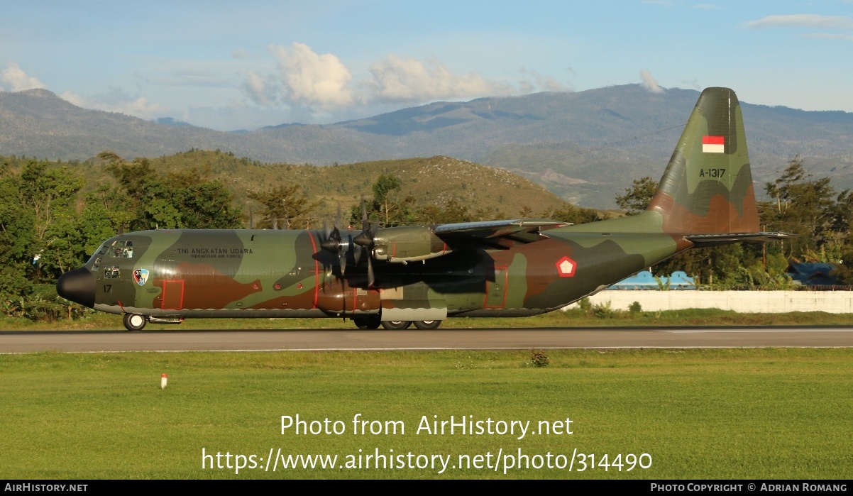 Aircraft Photo of A-1317 | Lockheed C-130H-30 Hercules (L-382) | Indonesia - Air Force | AirHistory.net #314490