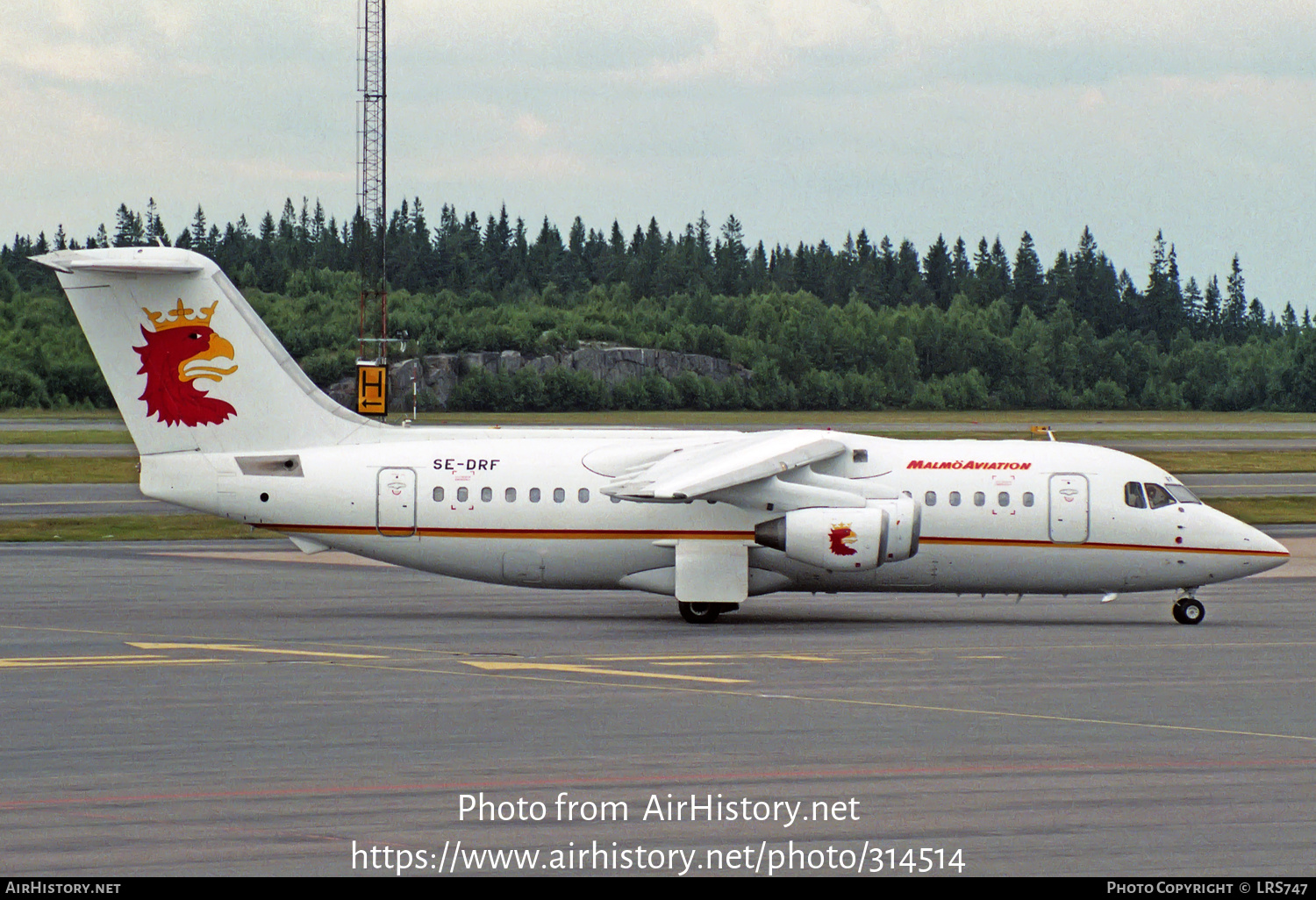 Aircraft Photo of SE-DRF | British Aerospace BAe-146-200A | Malmö Aviation | AirHistory.net #314514