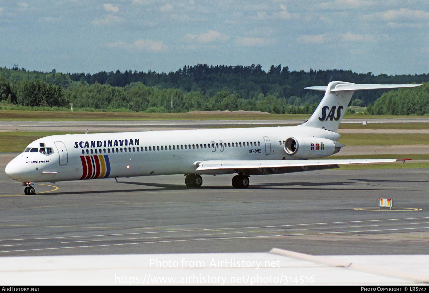 Aircraft Photo of SE-DMX | McDonnell Douglas MD-81 (DC-9-81) | Scandinavian Airlines - SAS | AirHistory.net #314516