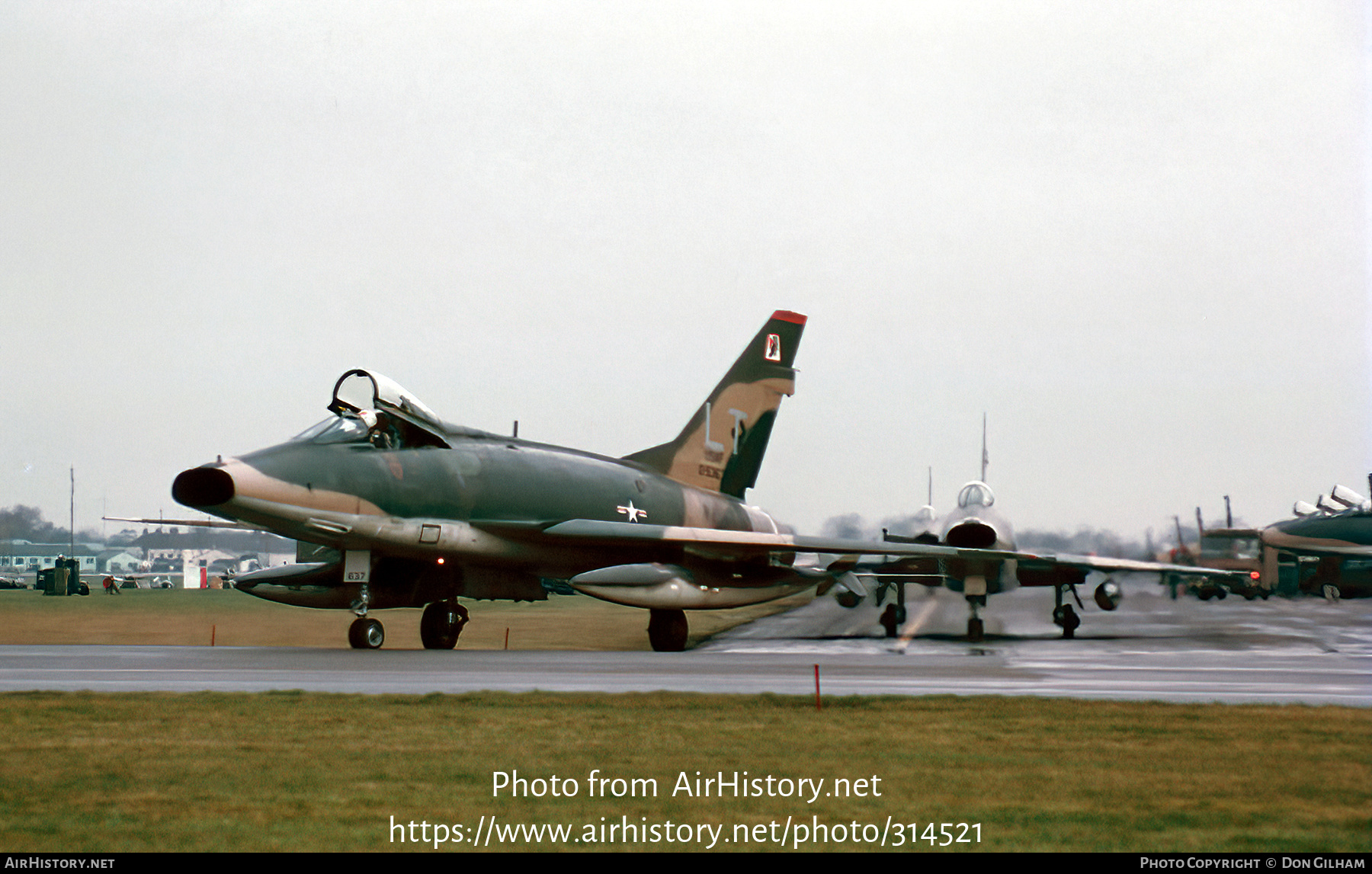 Aircraft Photo of 55-3637 | North American F-100D Super Sabre | USA - Air Force | AirHistory.net #314521