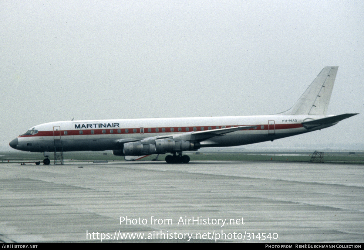 Aircraft Photo of PH-MAS | Douglas DC-8-55(F) | Martinair | AirHistory ...