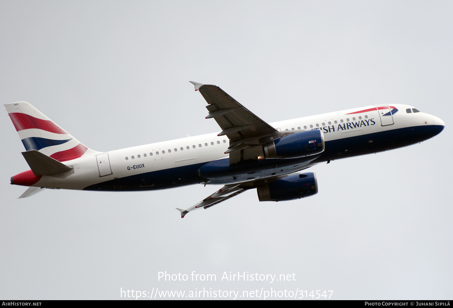 Aircraft Photo of G-EUUX | Airbus A320-232 | British Airways | AirHistory.net #314547