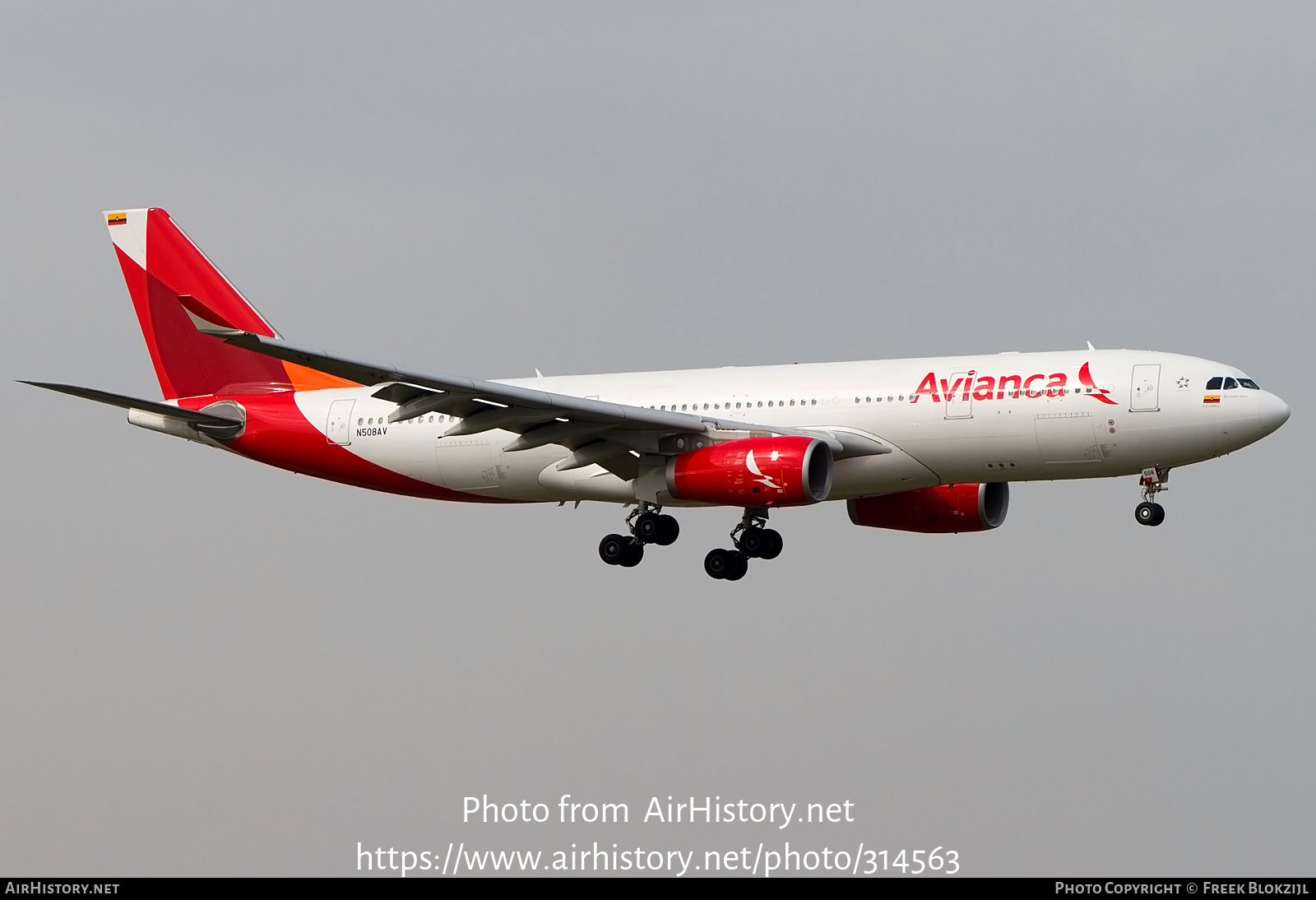 Aircraft Photo of N508AV | Airbus A330-243 | Avianca | AirHistory.net #314563