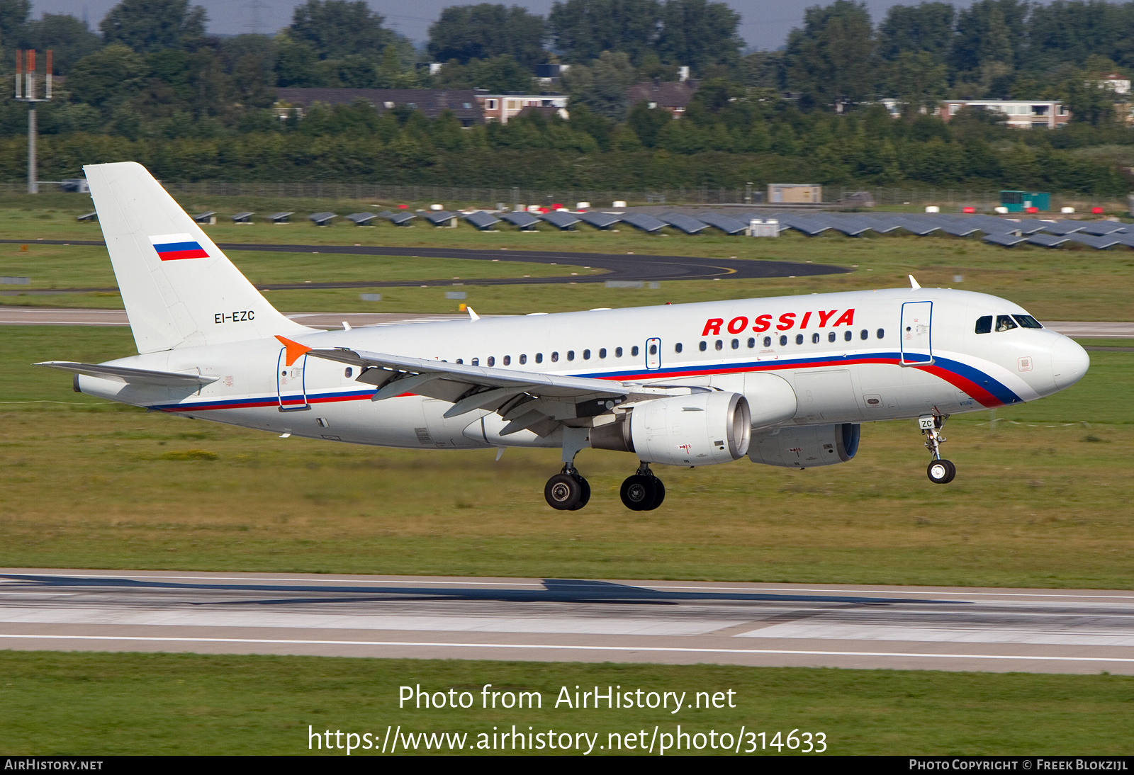 Aircraft Photo of EI-EZC | Airbus A319-112 | Rossiya - Russian Airlines | AirHistory.net #314633