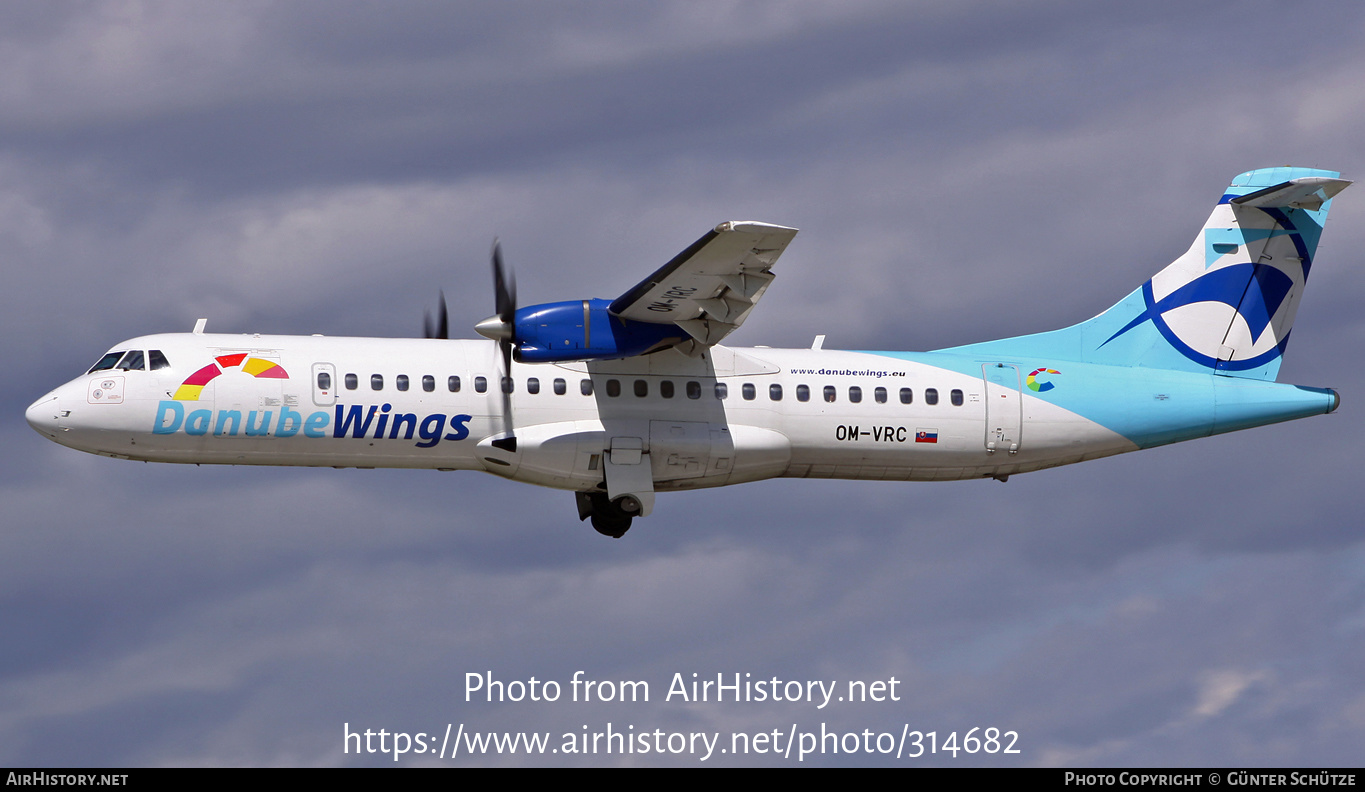 Aircraft Photo of OM-VRC | ATR ATR-72-202 | Danube Wings | AirHistory.net #314682