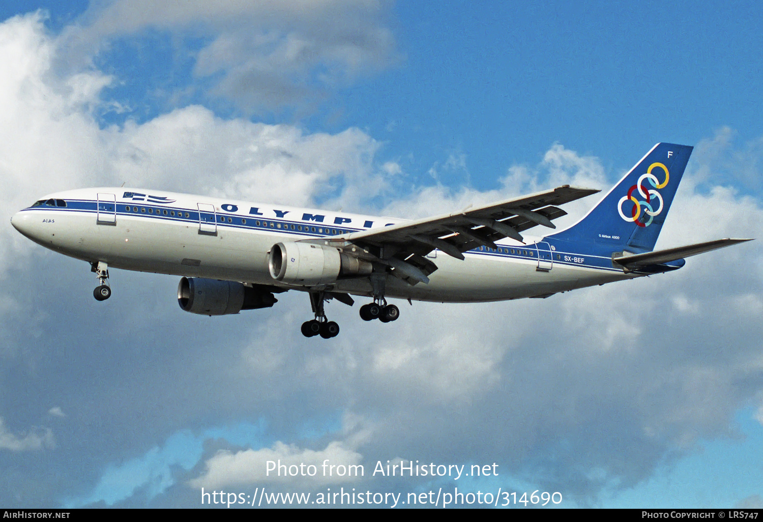 Aircraft Photo of SX-BEF | Airbus A300B4-103 | Olympic | AirHistory.net #314690