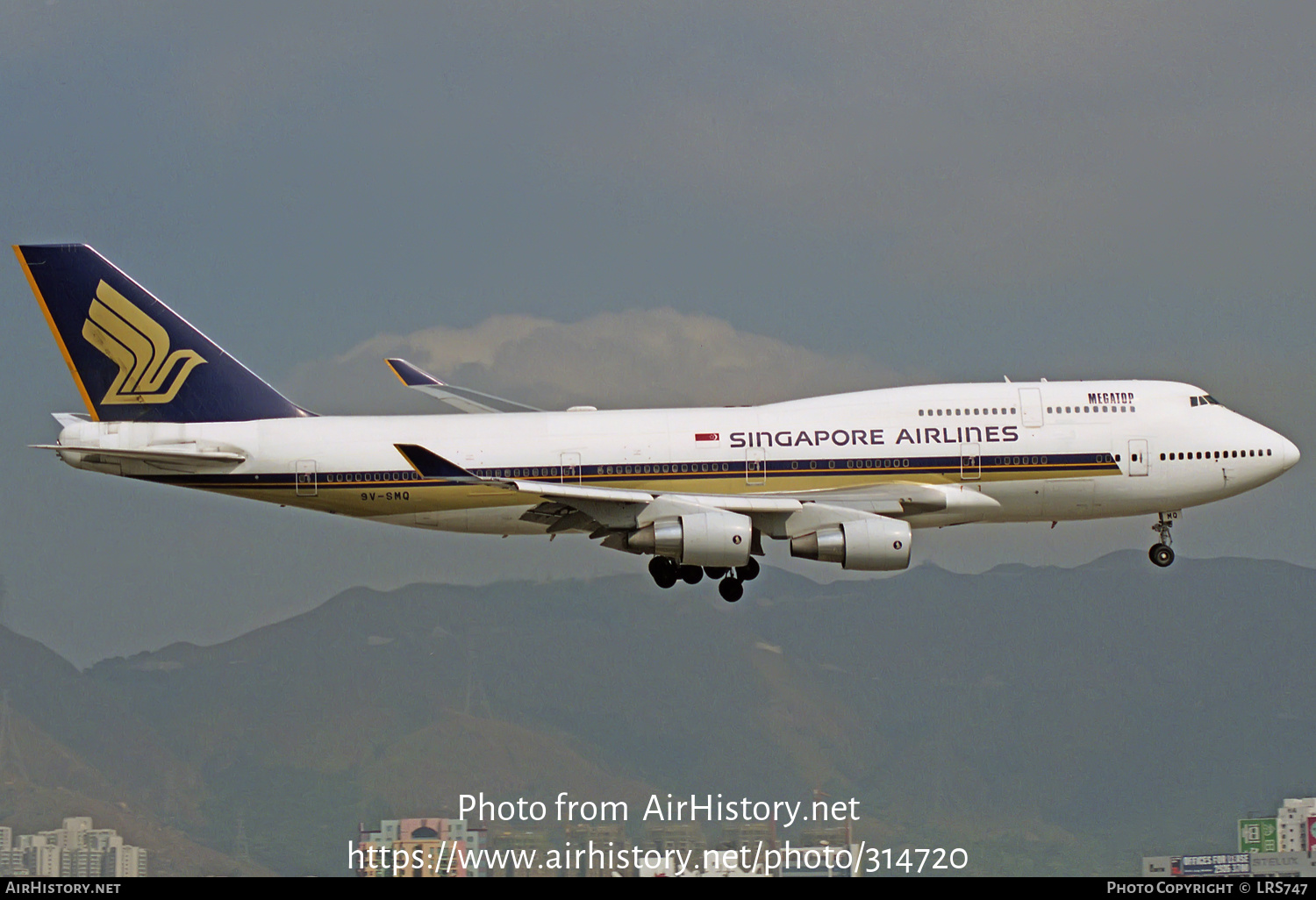 Aircraft Photo of 9V-SMQ | Boeing 747-412 | Singapore Airlines | AirHistory.net #314720