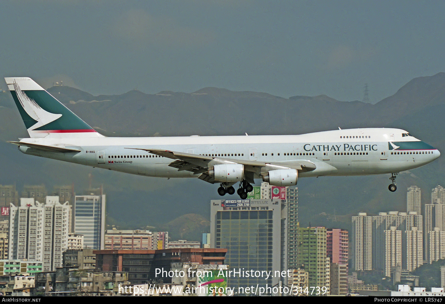 Aircraft Photo of B-HKG | Boeing 747-267B | Cathay Pacific Airways | AirHistory.net #314739