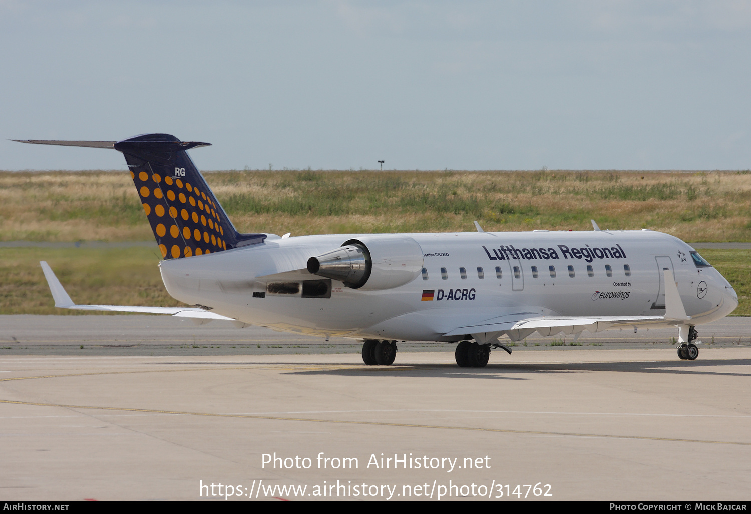 Aircraft Photo of D-ACRG | Bombardier CRJ-200LR (CL-600-2B19) | Lufthansa Regional | AirHistory.net #314762