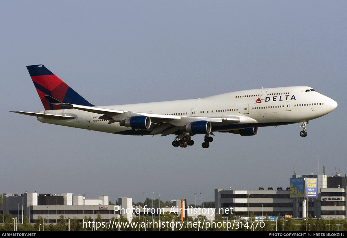 Aircraft Photo of N669US | Boeing 747-451 | Delta Air Lines | AirHistory.net #314770