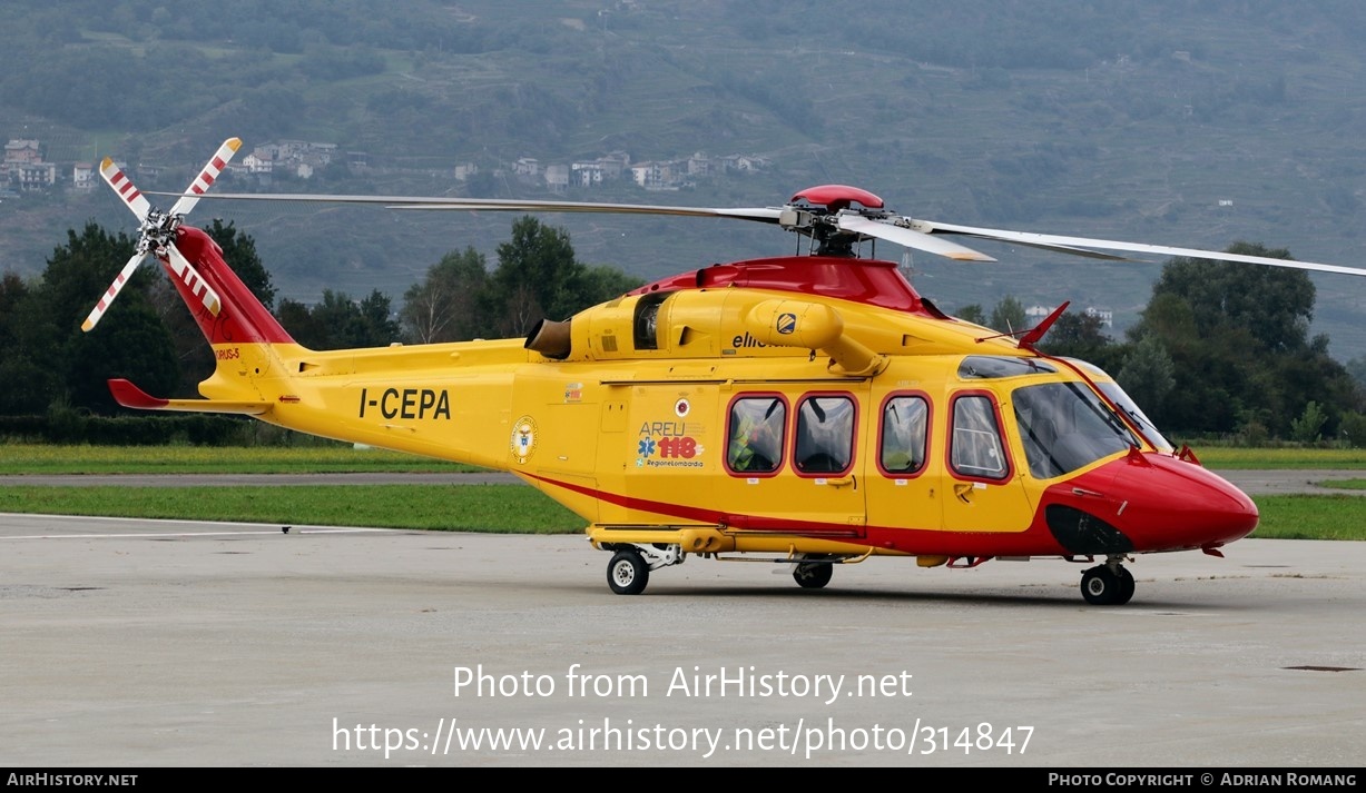 Aircraft Photo of I-CEPA | AgustaWestland AB-139 | AREU - Agenzia Regionale Emergenza Urgenza | AirHistory.net #314847