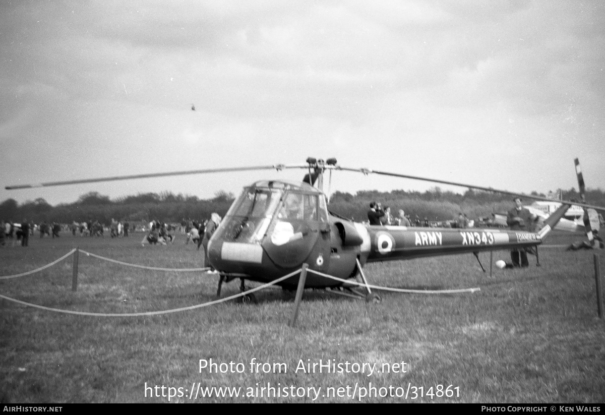 Aircraft Photo of XN343 | Saunders-Roe Skeeter AOP12 | UK - Army | AirHistory.net #314861