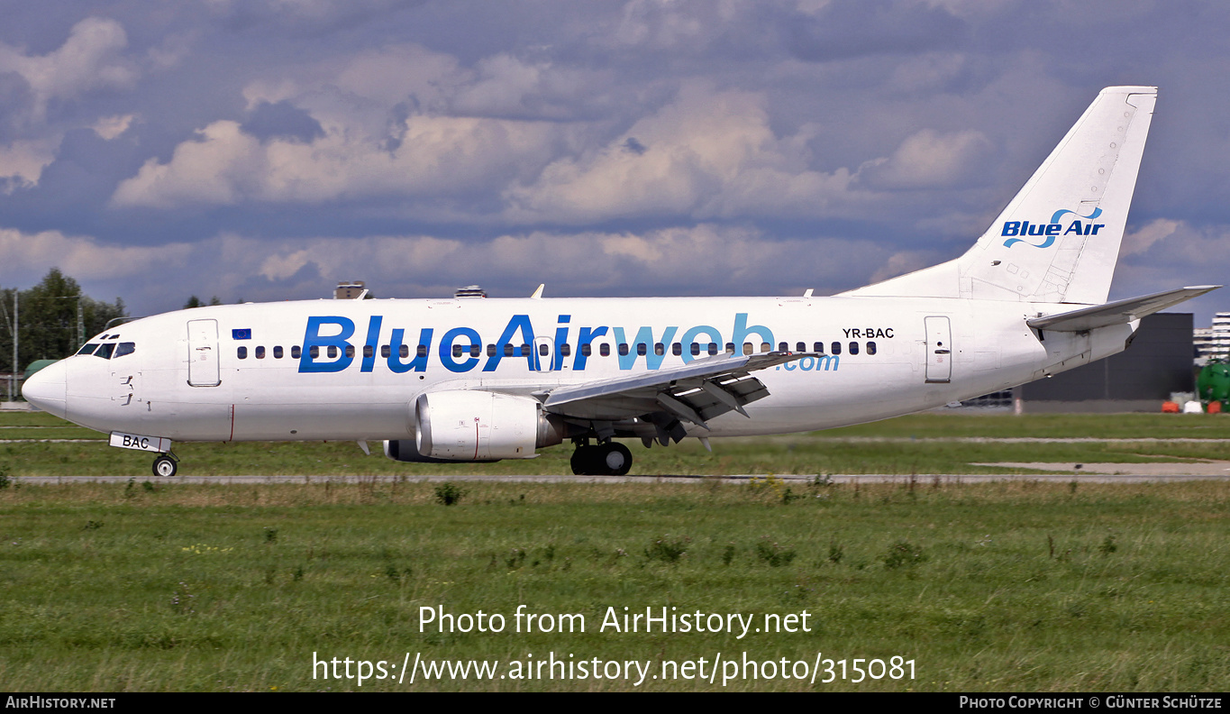 Aircraft Photo of YR-BAC | Boeing 737-377 | Blue Air | AirHistory.net #315081