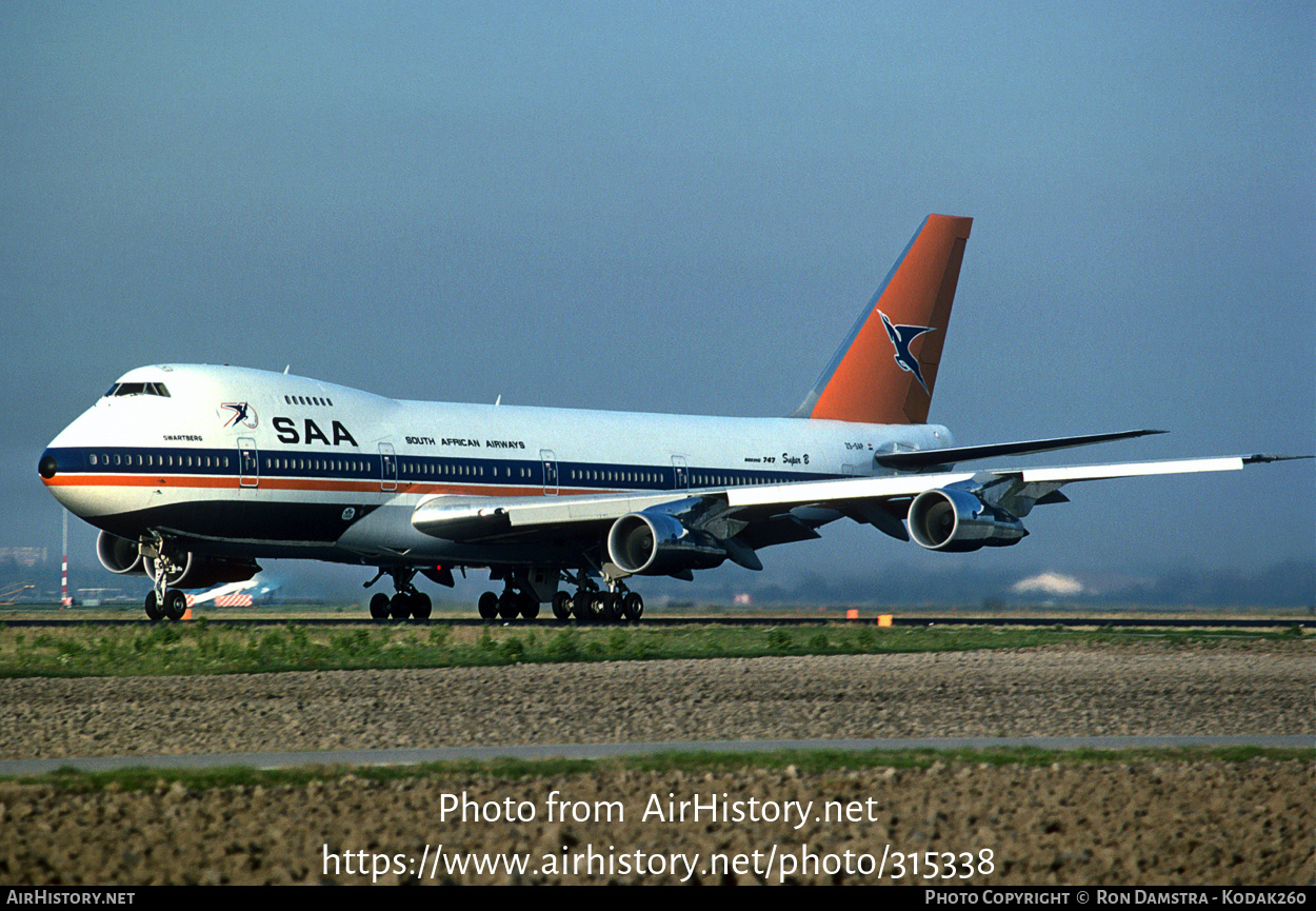 Aircraft Photo of ZS-SAP | Boeing 747-244B | South African Airways - Suid-Afrikaanse Lugdiens | AirHistory.net #315338