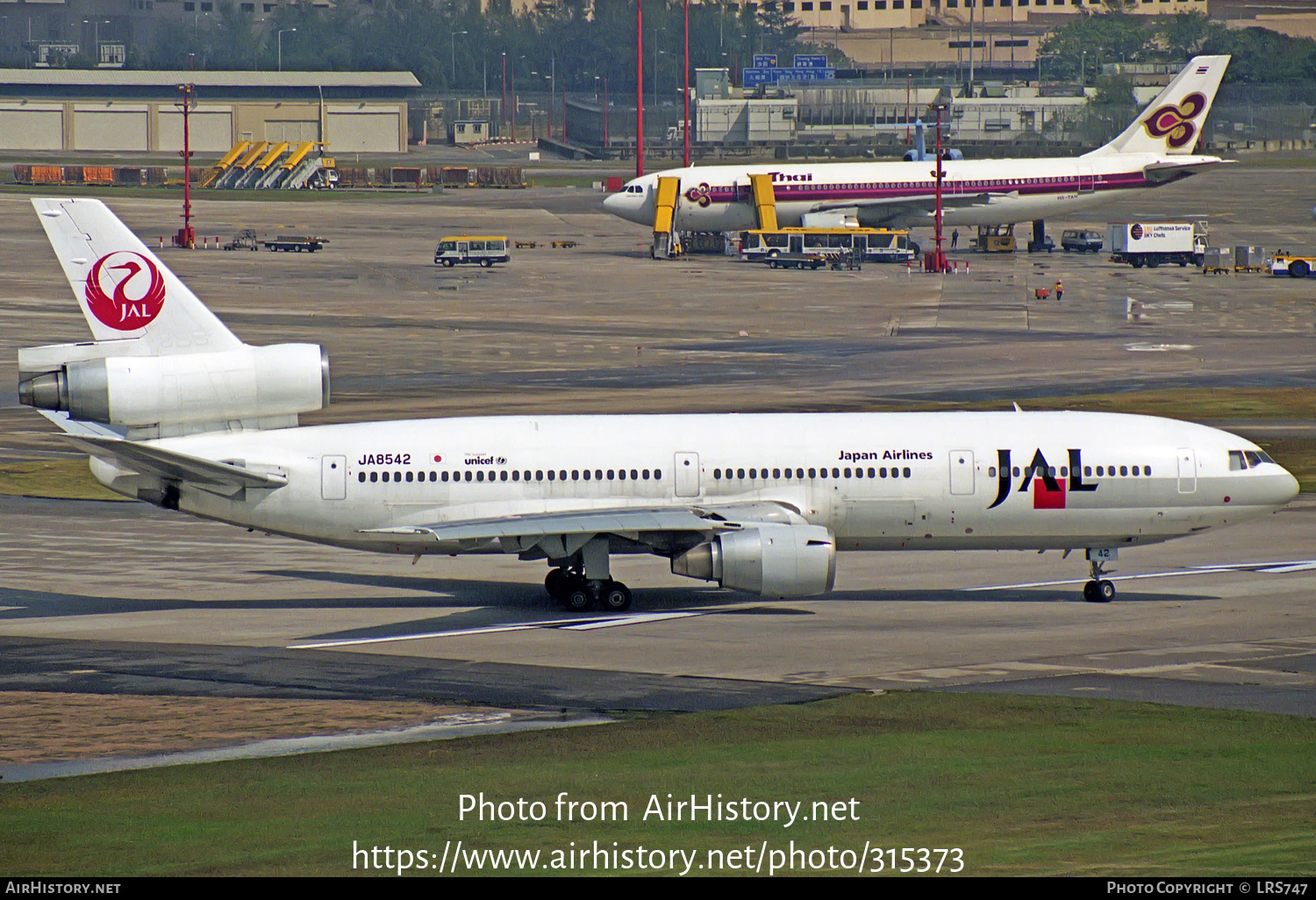 Aircraft Photo of JA8542 | McDonnell Douglas DC-10-40 | Japan Airlines - JAL | AirHistory.net #315373