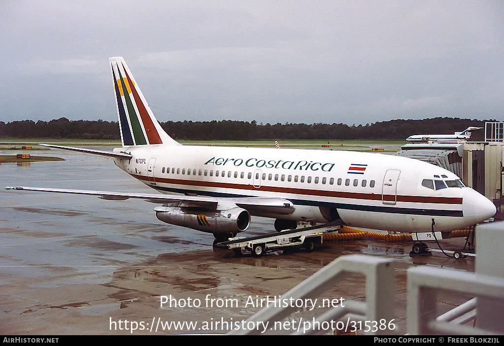 Aircraft Photo of N170PL | Boeing 737-2L9/Adv | Aero Costa Rica | AirHistory.net #315386