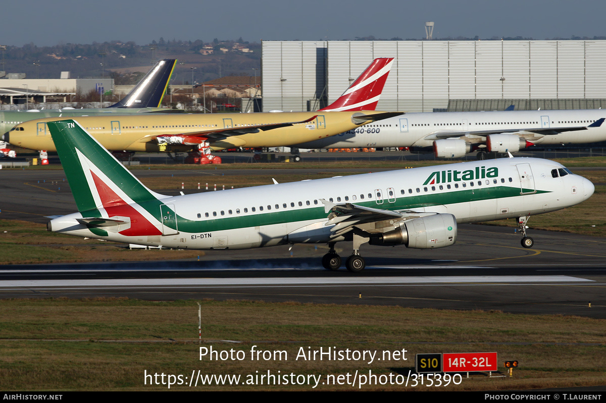 Aircraft Photo of EI-DTN | Airbus A320-216 | Alitalia | AirHistory.net #315390