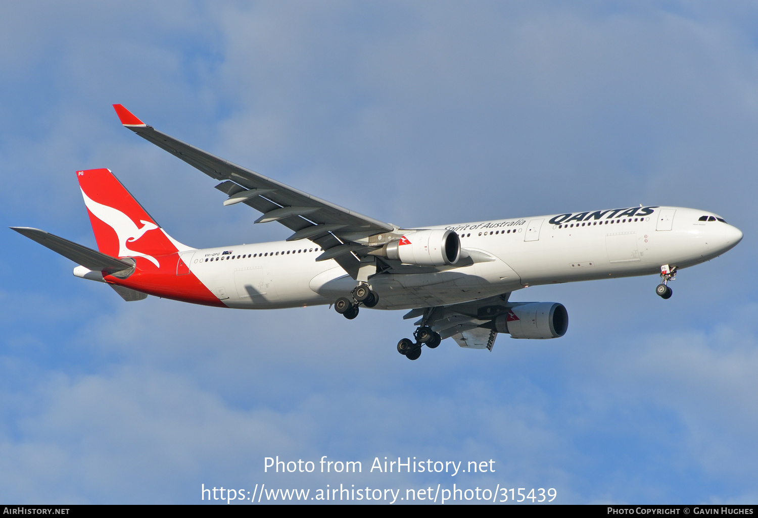 Aircraft Photo of VH-QPG | Airbus A330-303 | Qantas | AirHistory.net #315439