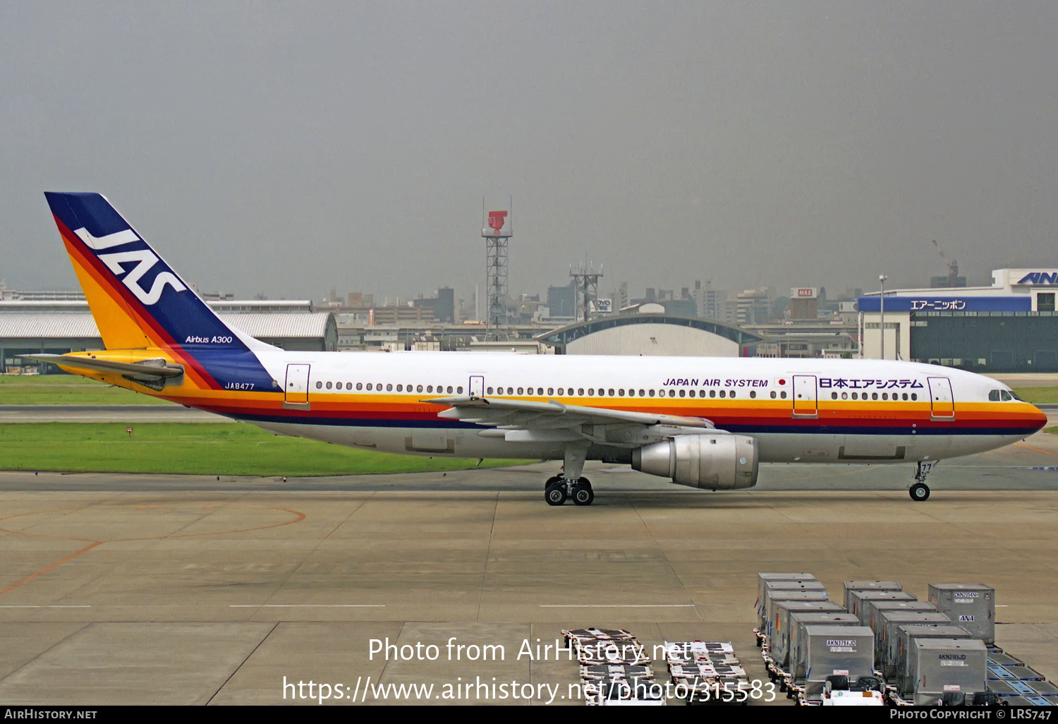 Aircraft Photo of JA8477 | Airbus A300B2K-3C | Japan Air System - JAS | AirHistory.net #315583