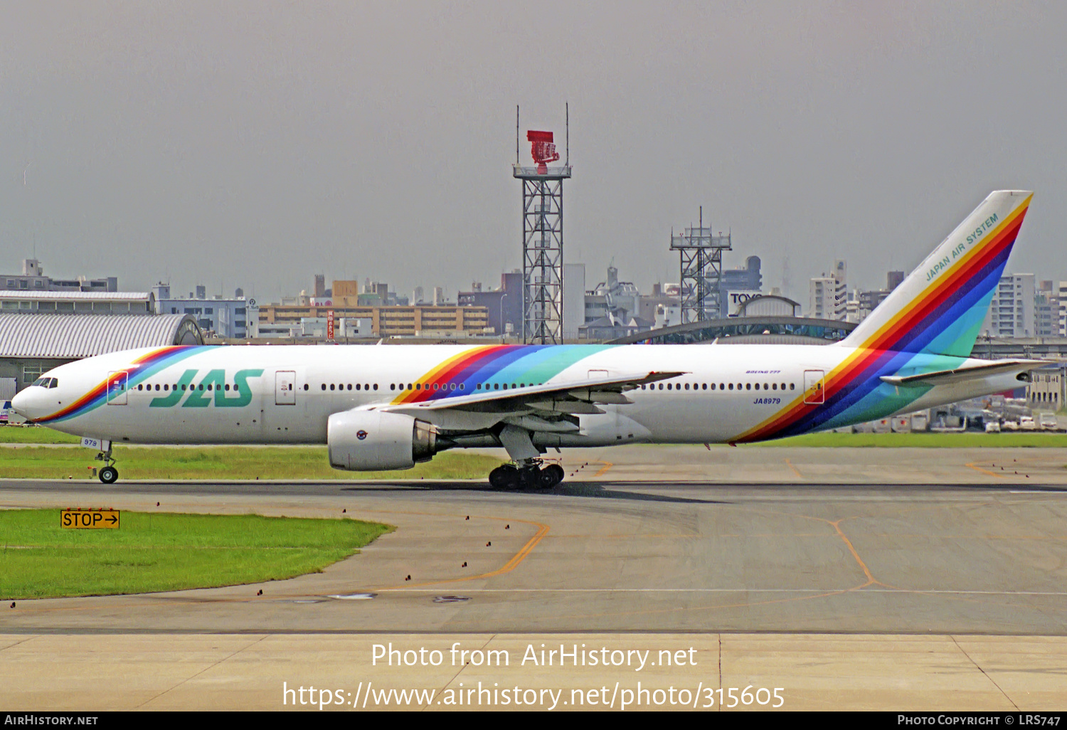 Aircraft Photo of JA8979 | Boeing 777-289 | Japan Air System - JAS | AirHistory.net #315605