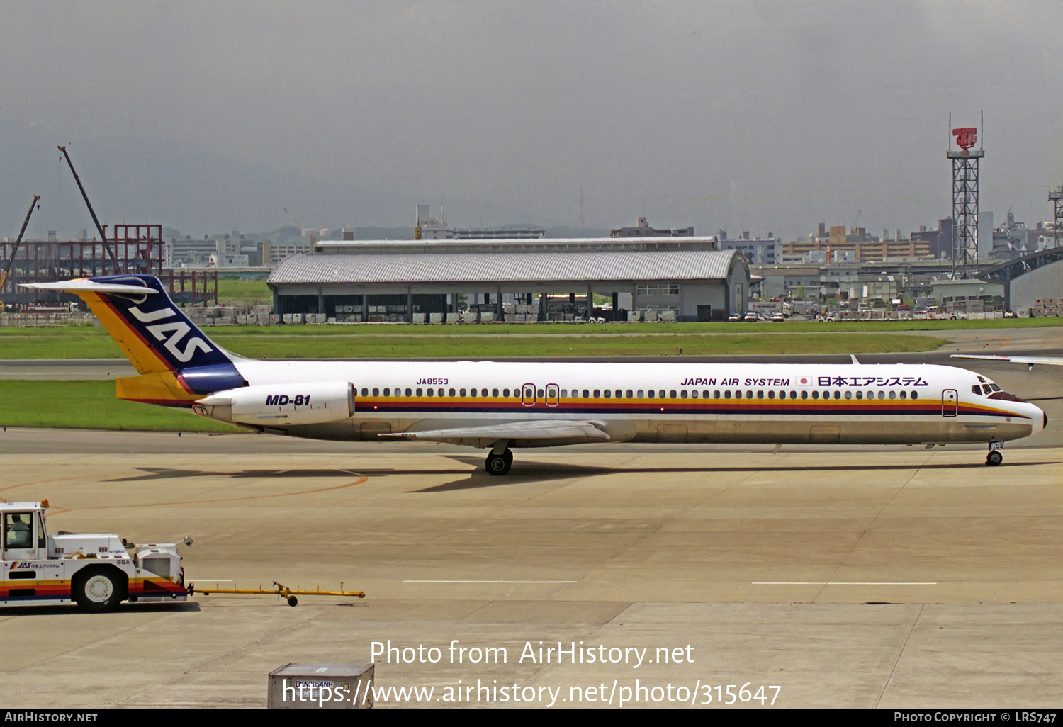 Aircraft Photo of JA8553 | McDonnell Douglas MD-81 (DC-9-81) | Japan Air System - JAS | AirHistory.net #315647