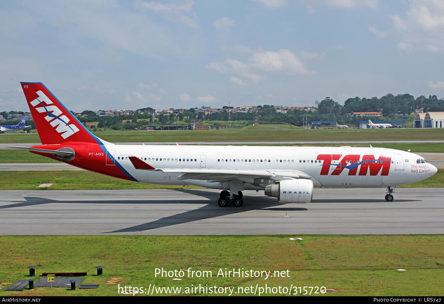 Aircraft Photo of PT-MVS | Airbus A330-223 | TAM Linhas Aéreas | AirHistory.net #315720