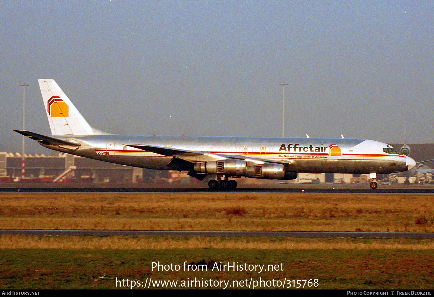 Aircraft Photo of Z-WSB | Douglas DC-8-55(F) | Affretair | AirHistory.net #315768