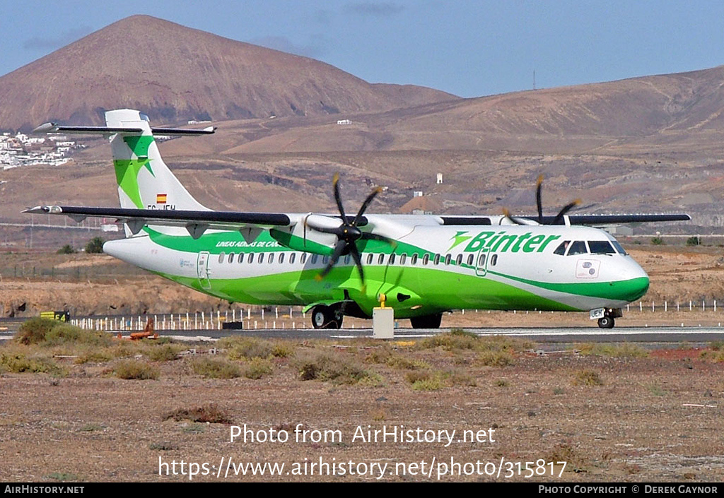 Aircraft Photo of EC-JEH | ATR ATR-72-500 (ATR-72-212A) | Binter Canarias | AirHistory.net #315817