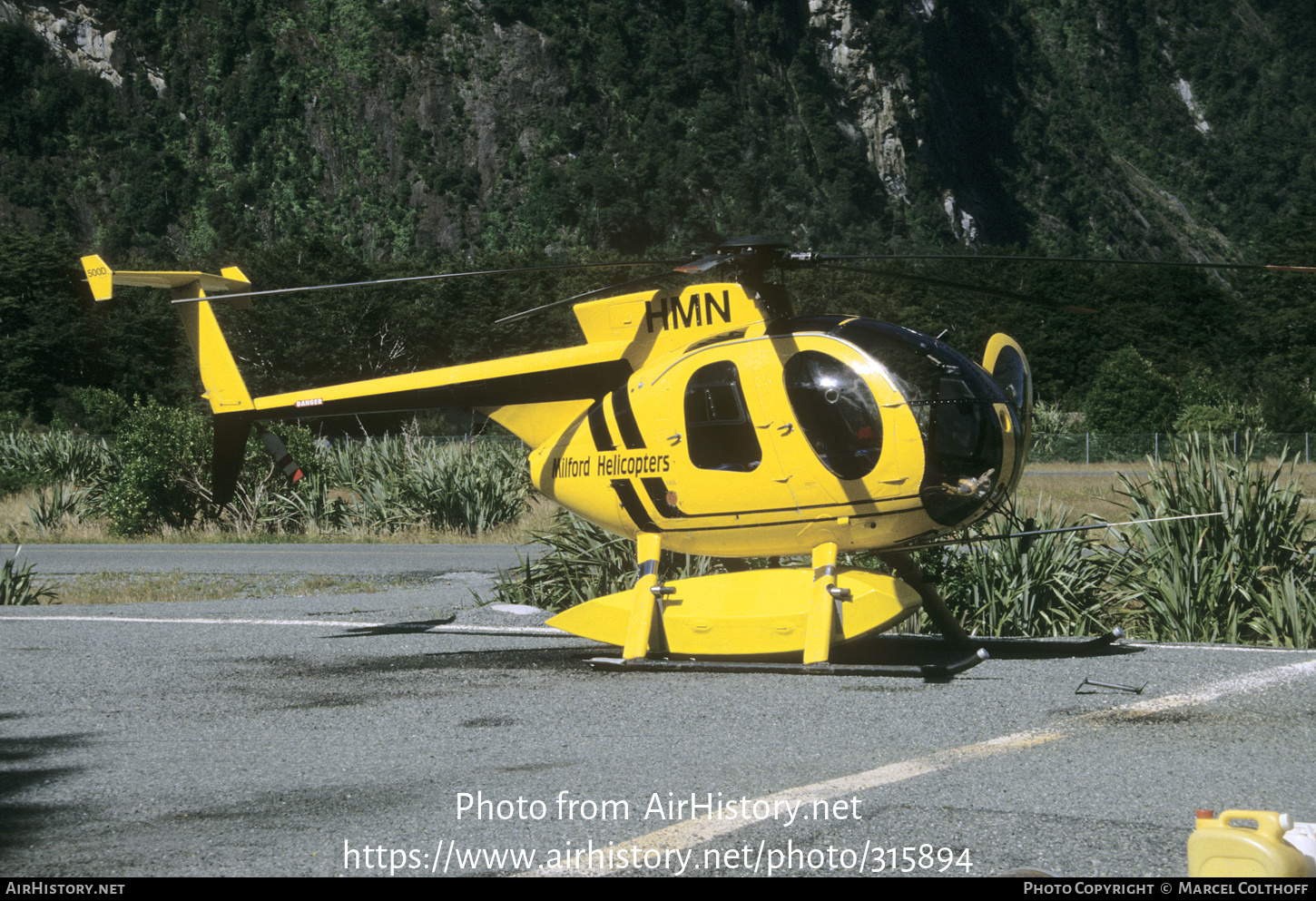 Aircraft Photo of ZK-HMN / HMN | Hughes 500D (369D) | Milford Helicopters | AirHistory.net #315894