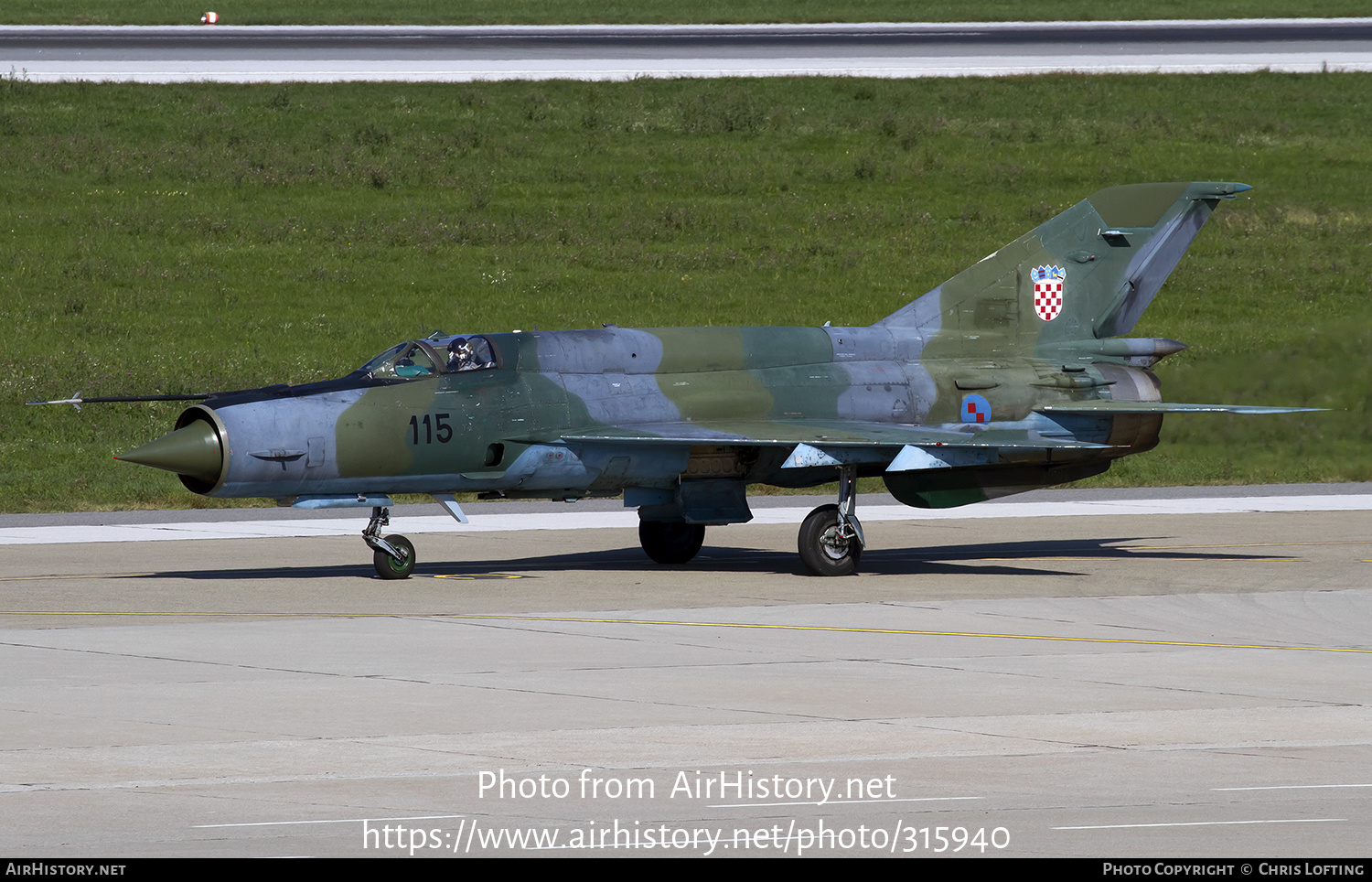 Aircraft Photo of 115 | Mikoyan-Gurevich MiG-21bisD | Croatia - Air Force | AirHistory.net #315940