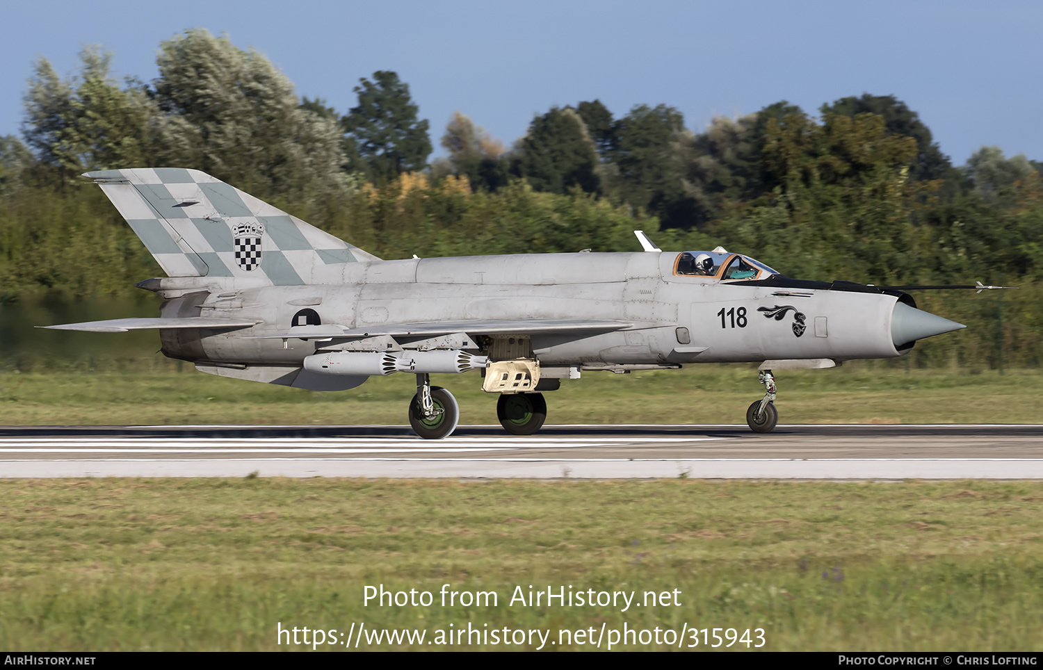 Aircraft Photo of 118 | Mikoyan-Gurevich MiG-21bisD | Croatia - Air Force | AirHistory.net #315943