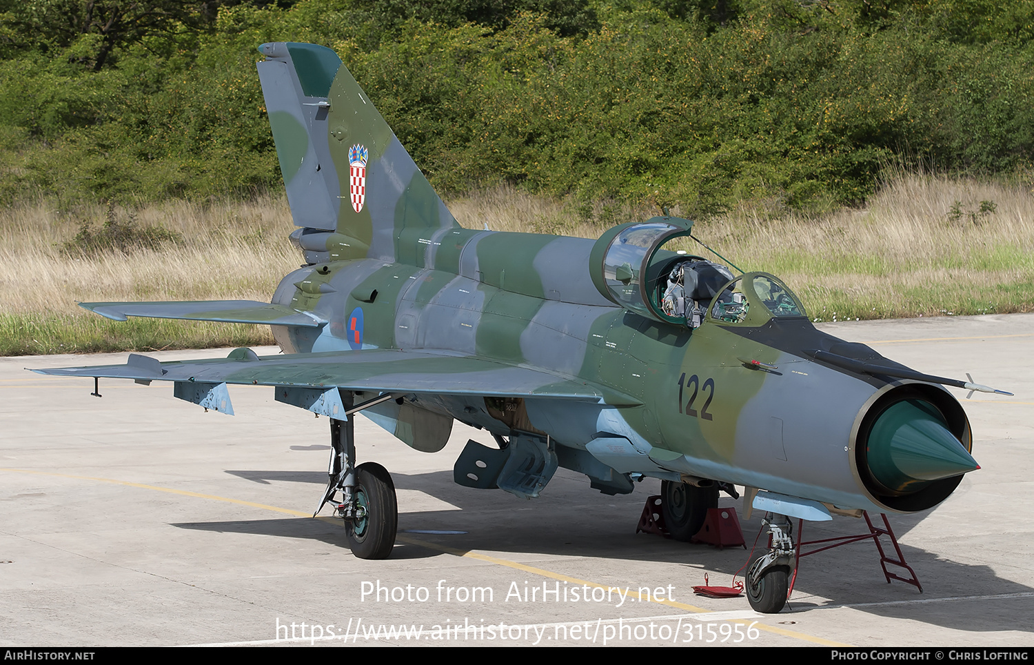 Aircraft Photo of 122 | Mikoyan-Gurevich MiG-21bisD | Croatia - Air Force | AirHistory.net #315956