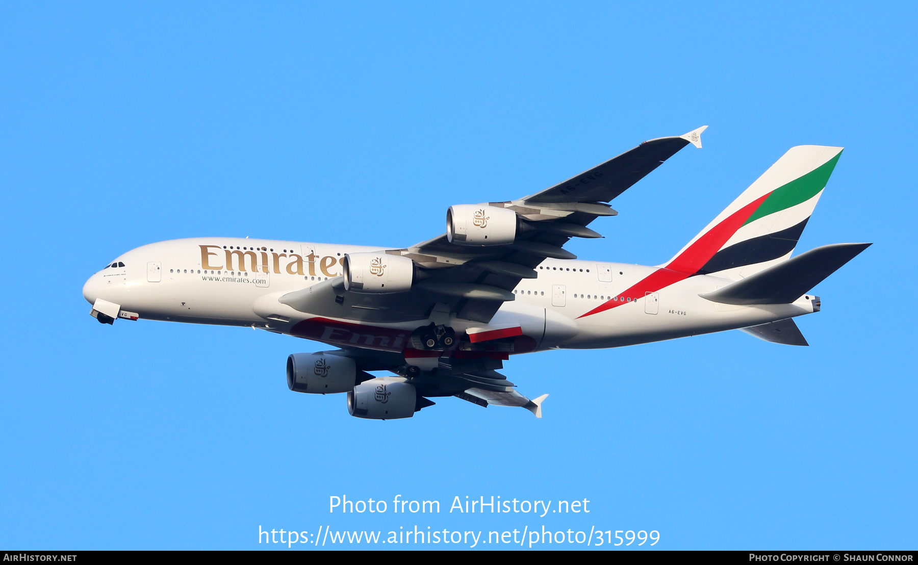 Aircraft Photo of A6-EVG | Airbus A380-842 | Emirates | AirHistory.net #315999