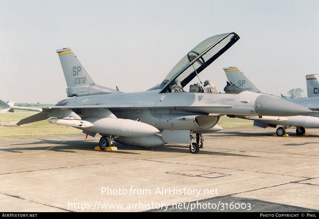 Aircraft Photo of 87-0372 / AF87-372 | General Dynamics F-16D Fighting Falcon | USA - Air Force | AirHistory.net #316003