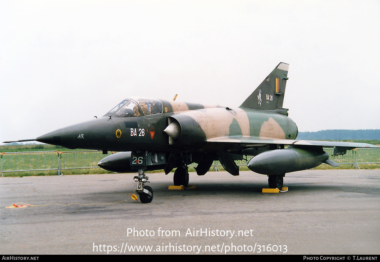 Aircraft Photo of BA26 | Dassault Mirage 5BA | Belgium - Air Force | AirHistory.net #316013