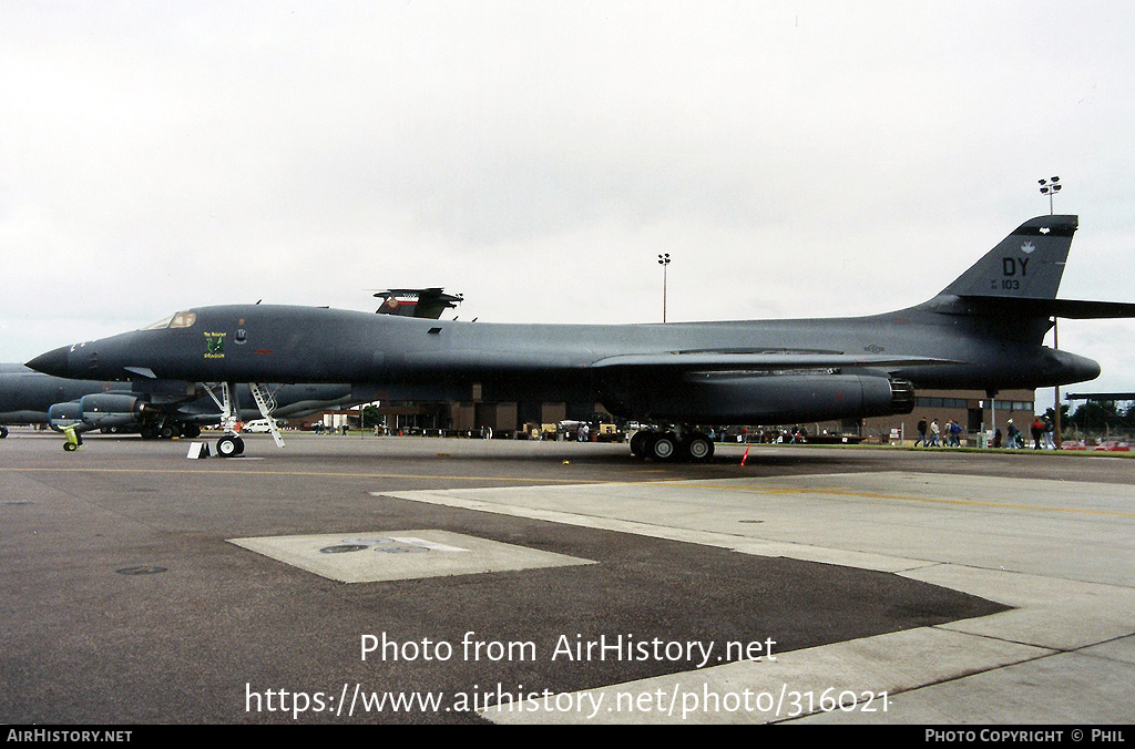 Aircraft Photo Of 86-0103 / AF86-103 | Rockwell B-1B Lancer | USA - Air ...