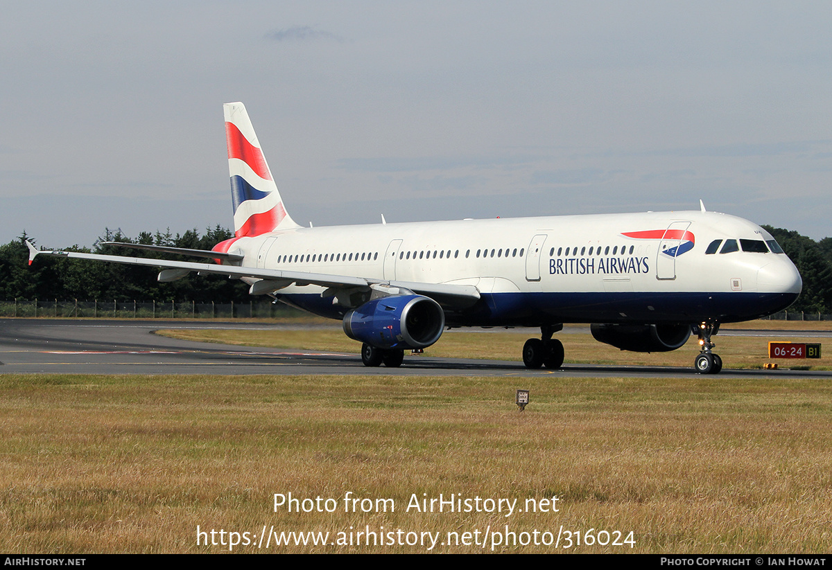 Aircraft Photo of G-EUXI | Airbus A321-231 | British Airways | AirHistory.net #316024