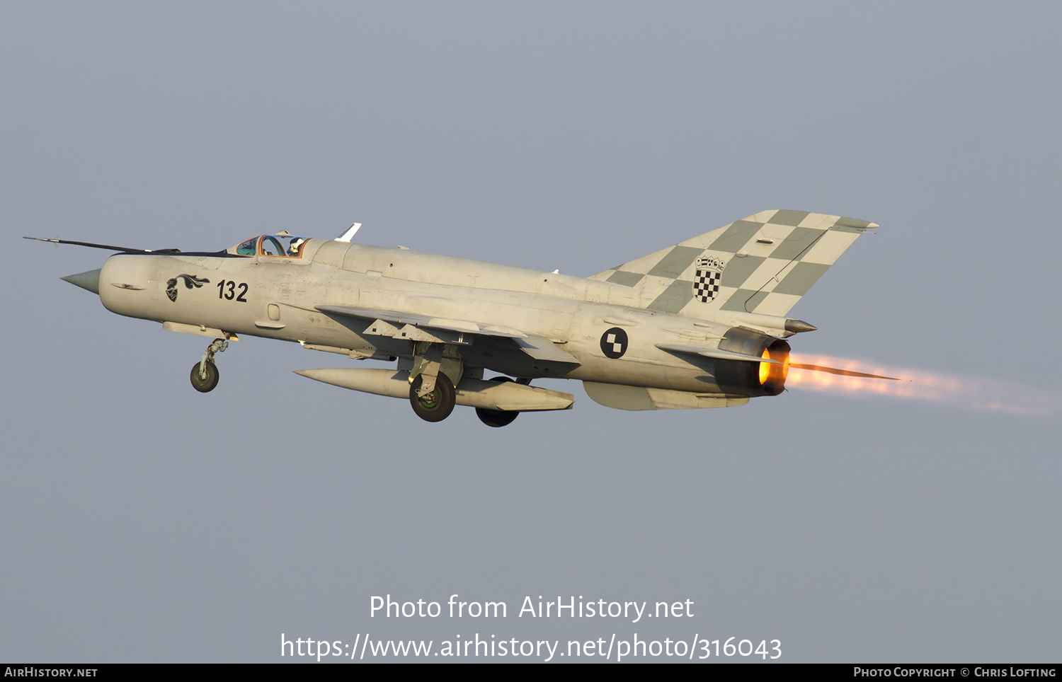 Aircraft Photo of 132 | Mikoyan-Gurevich MiG-21bisD | Croatia - Air Force | AirHistory.net #316043