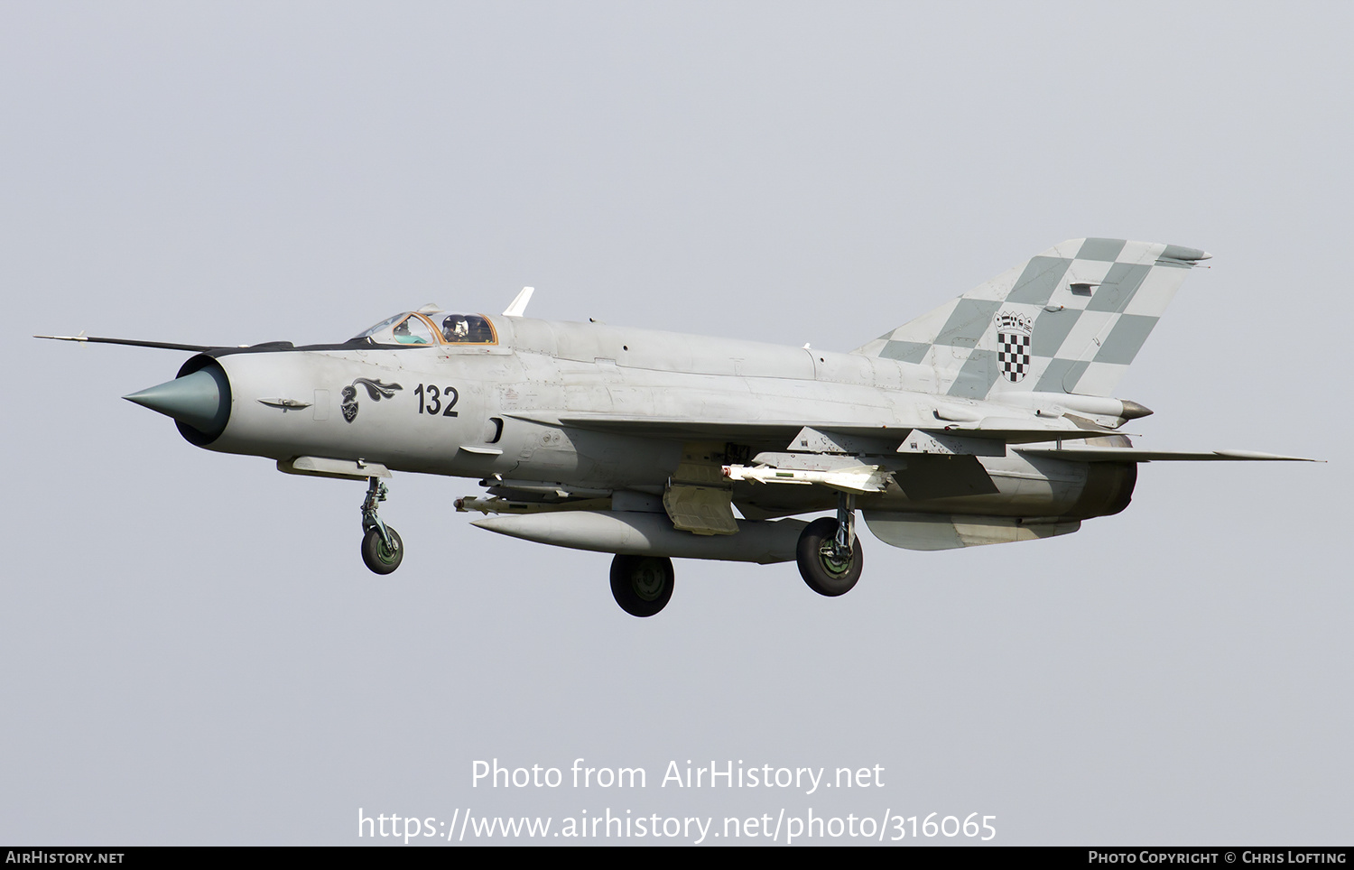 Aircraft Photo of 132 | Mikoyan-Gurevich MiG-21bisD | Croatia - Air Force | AirHistory.net #316065