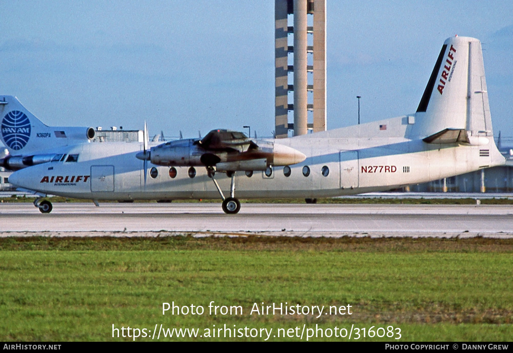 Aircraft Photo of N277RD | Fairchild F-27J | Airlift International | AirHistory.net #316083