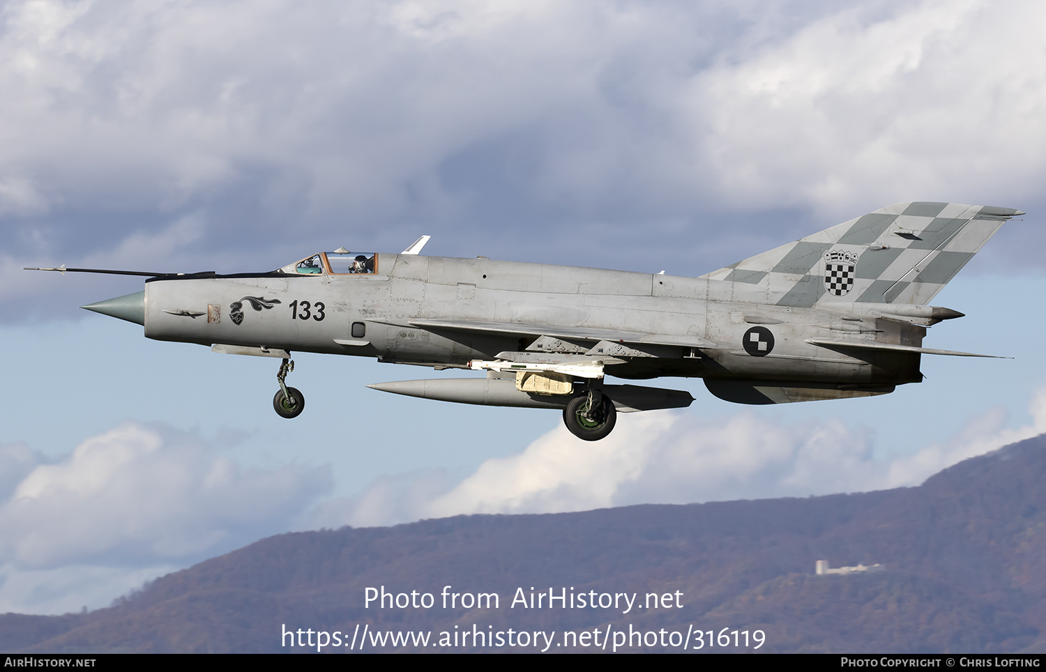 Aircraft Photo of 133 | Mikoyan-Gurevich MiG-21bisD | Croatia - Air Force | AirHistory.net #316119