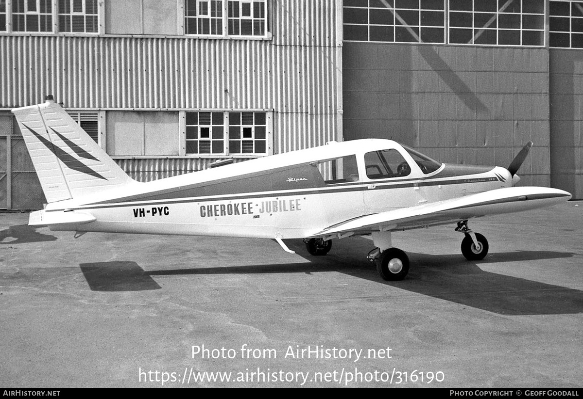 Aircraft Photo of VH-PYC | Piper PA-28-140 Cherokee | AirHistory.net #316190