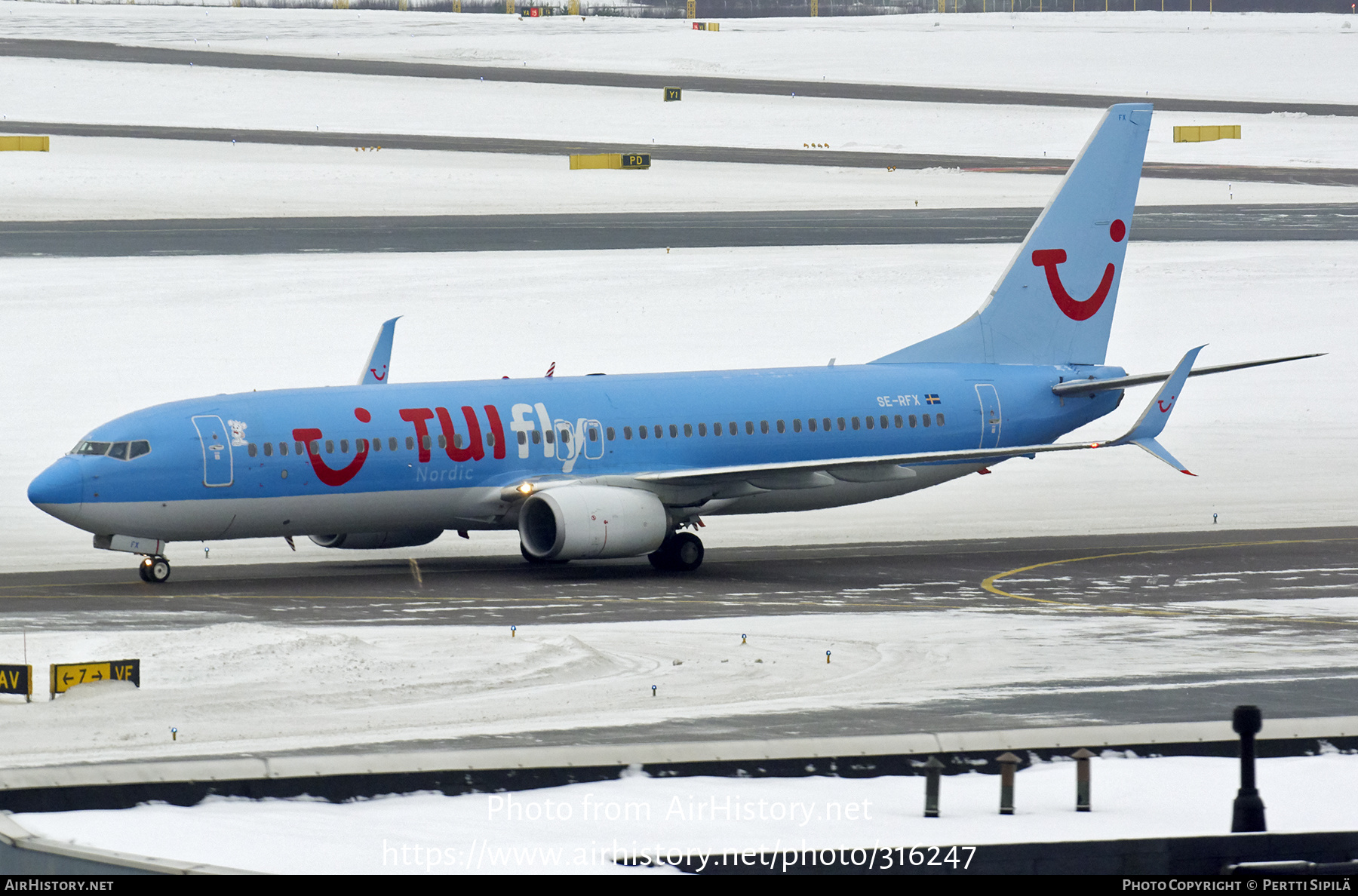 Aircraft Photo of SE-RFX | Boeing 737-8K5 | TUIfly Nordic | AirHistory.net #316247