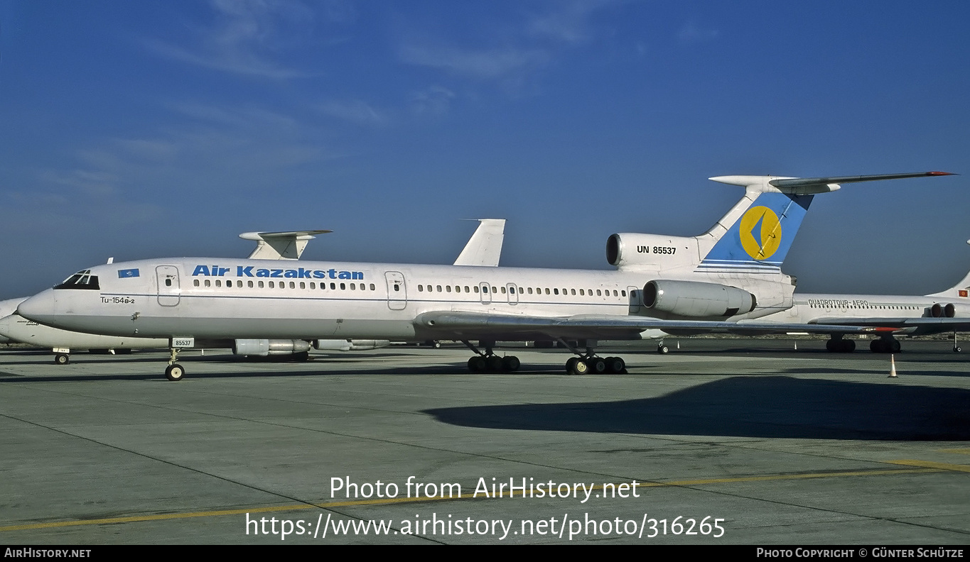 Aircraft Photo of UN-85537 | Tupolev Tu-154B-2 | Air Kazakstan | AirHistory.net #316265