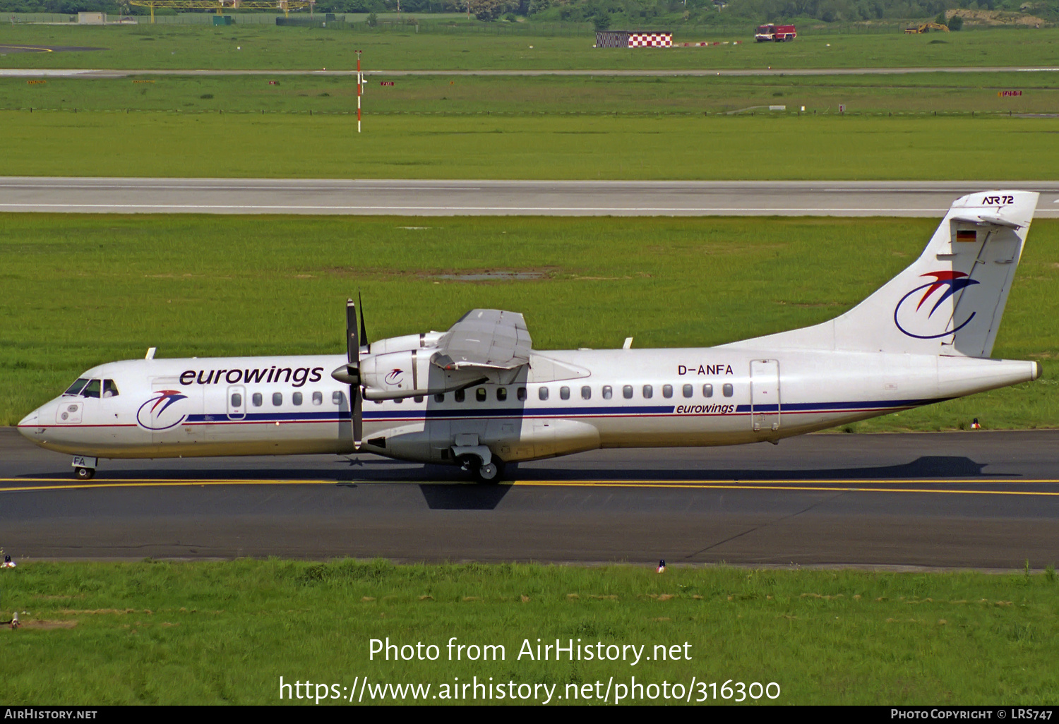 Aircraft Photo of D-ANFA | ATR ATR-72-202 | Eurowings | AirHistory.net #316300