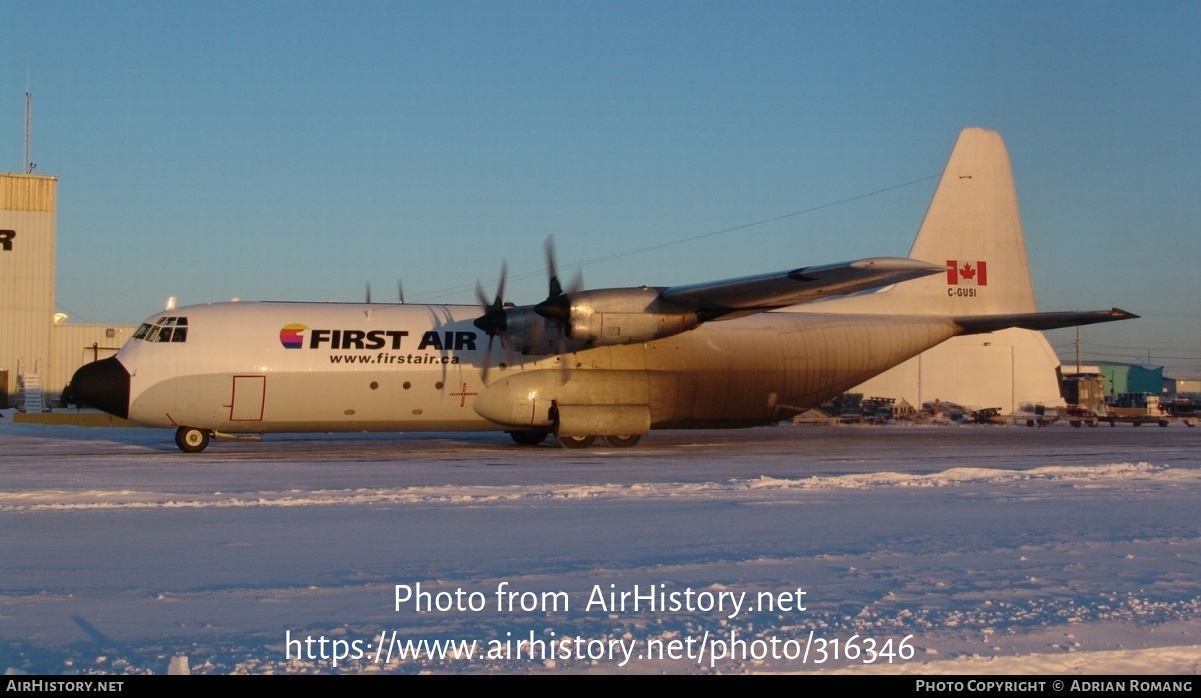 Aircraft Photo Of C Gusi Lockheed L 100 30 Hercules L 3g First Air Airhistory Net