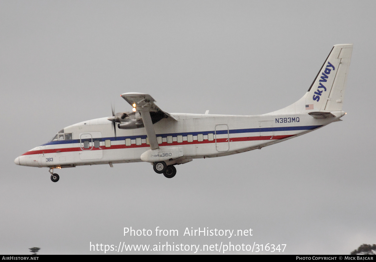 Aircraft Photo of N383MQ | Short 360-200 | SkyWay Enterprises | AirHistory.net #316347