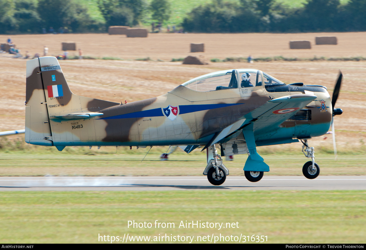 Aircraft Photo of N14113 / 51-7545 | North American AT-28D Trojan | France - Air Force | AirHistory.net #316351